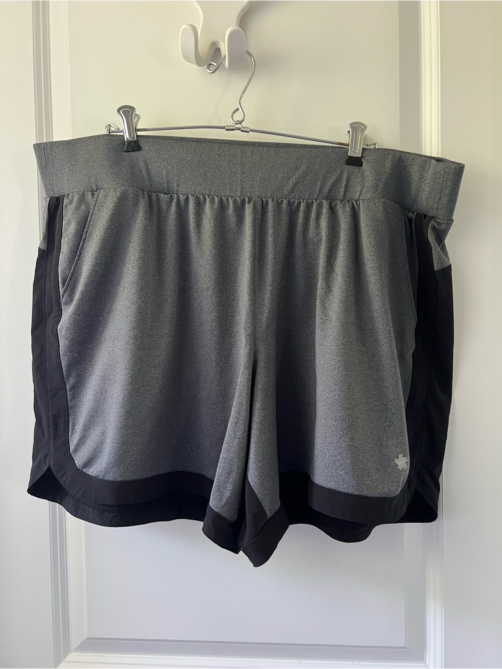 Women’s Gray and black Athletic Shorts- XL